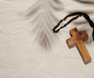 view-wooden-cross-rosary