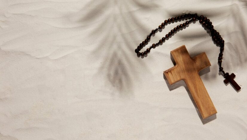 view-wooden-cross-rosary